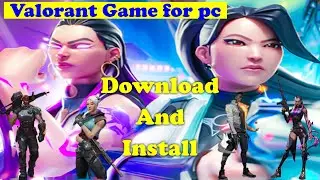 Valorant Game For PC Laptop