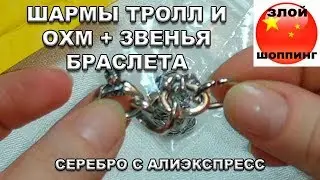 TrollBeads Звенья для Крафтового Браслета + Каменный и Серебряные Шармы (Есть Охм) с Алиэкспресс