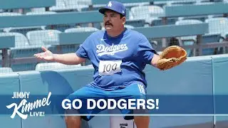 Guillermo Tries Out for the Dodgers Ball Crew