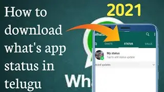 how to download what's app status in telugu/2021 