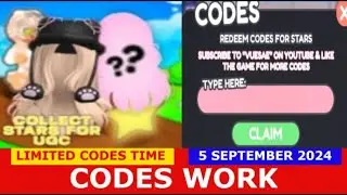 *CODES* 🌟 COLLECT STARS FOR UGC ROBLOX | SEPTEMBER 5, 2024