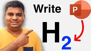 How To Write H2 in Powerpoint ( PPT Slide )