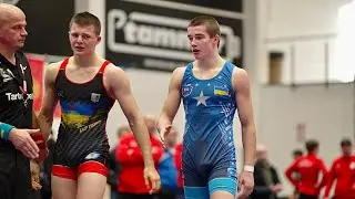 U17 Oleksandr Budarev (UKR) vs Ehor Tarasenko (UKR) 65kg final! Greco-roman boys youth wrestling.