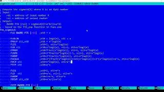 Logistic (Sigmoid) function in assembly language