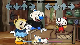 family Cuphead | FNF mod - Cuphead VS magman and Ms Chalice family | Friday Night Funkin Mod Cuphead