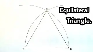 How To Construct An Equilateral Triangle || Side 10cm.