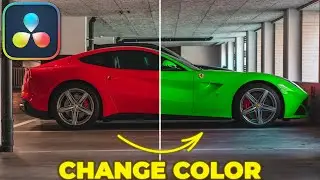 How to CHANGE COLOR of Object in Davinci Resolve | Davinci Resolve Tutorial