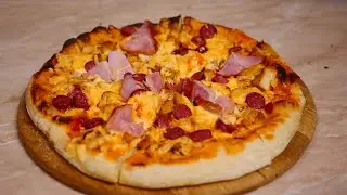 ПІЦА ЯК В ПІЦЕРІЇ🍕РЕЦЕПТ НА ТОНКОМУ ТІСТІ🍕🍕🍕