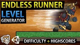 Endless Runner Level Generator (Difficulty + Highscores) in Unity