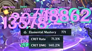 CRIT Full EM ⚡ Kazuha Quick AGGRAVATE! (Dendro)