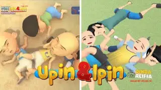 Tiru Aksi Upin Ipin Basikal Kawanku Ditabrak Sepeda Ehsan | Upin & Ipin Terbaru 2024 - Musim 18