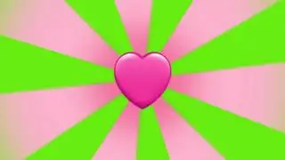 Green Screen Heart Round 💕 Free Green Screen Heart 💞 Love Symbol Chroma Key Background 