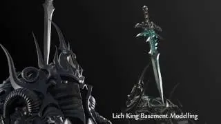 Warcraft - FROSTMOURNE - 3D Model (Parte 3) -  Lich King Helmet Basement