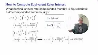 Equivalent Rates of Interest