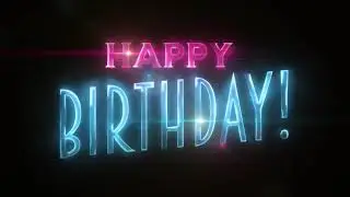 Happy birthday black screen video stock video