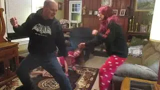 Father vs. Daughters (Wrestling Match) Different Angle