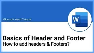 Ms Word tutorial || What are headers and footers? How to add headers & footers in a documents?