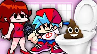 Friday Night Funkin' Boyfriend and Girlfriend POOP in the TOILET. Friday Night Funkin Poops. FNF Poo