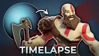 Sculpting Stylized Kratos - Full Timelapse