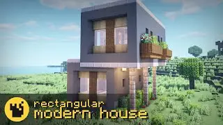 Minecraft: Rectangular Modern House (Quick Tutorial) | Brayn & Blocks