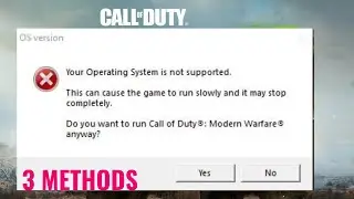 CALL OF DUTY WARZONE 2.0 - YOUR OPERATING SYSTEM WINDOWS IS NOT SUPPORTED ERROR