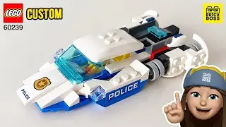 🔥CUSTOM POLICE MOTOR BOAT from LEGO City 60239 Building Ideas/Alternate Speed Build Moc Instructions