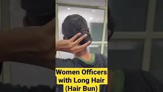 How to Make a Bun | SSB Girls Candidate Hair Style | Hair Standards for Women Officer’s #ssb #shorts