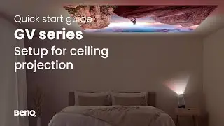 BenQ GV50 Portable Ceiling Projector -  Setup for Ceiling Projection