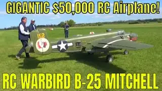 Massive $50,000 326LB RC B-25 Mitchell Bomber Airplane