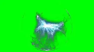 Plasma Ball Animation (green screen)