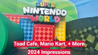 Super Nintendo World Universal Studios Hollywood Full Impressions 2024 - Mario Kart, Cafe, + More!