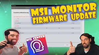 MSI Monitor Firmware Update / Bios Update über MSI Center Software