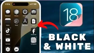 How To Make App Icons Black And White On iPhone iOS 18