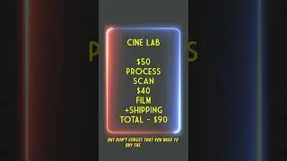 The Cost of Processing Film (Pro8mm, Cine Lab & Spectra compared)