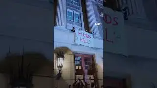 Columbia University students take over Hamilton Hall