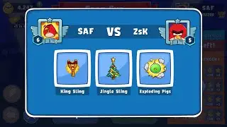 Angry Birds Friends. Star Cup Brawl! SAF vs ZsK. Passage from Sergey Fetisov