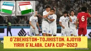 O’zbekiston-Tojikiston. Ajoyib Yirik Xisobdagi Chiroyli G’alaba. Cafa Cup-2023. 3-tur. 17.06.2023