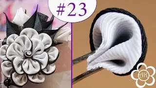 Двухсторонний лепесток Канзаши / Все лепестки Канзаши #23 / Kanzashi