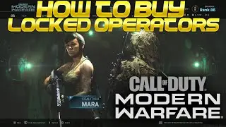 Modern Warfare - How To Buy LOCKED Operators!