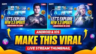 Make This Viral 🔥 BGMI Live Stream Thumbnail for BGMI/ PUBG in Picsart | BGMI Thumbnail Tutorial