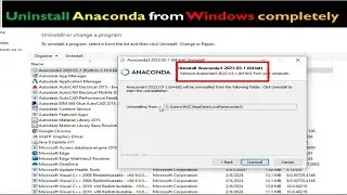 Uninstall Anaconda from Windows completely.