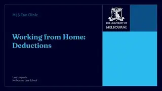 MLS Tax Clinic: Working from Home Deductions