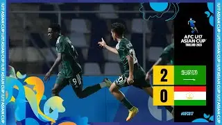 #AFCU17 - Group C | Saudi Arabia 2 - 0 Tajikistan