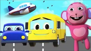 песни о машинах для детей 🚚 | детские стишки |  @HooplaKidzRusskij