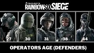 All OPERATOR AGES (Defence)- Rainbow Six Siege