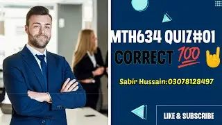 mth634 quiz no 1 2024 solution 100% correct ||mth623 quiz 1 solution|| mth 623 quiz no 1 #solution