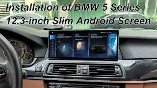 Installing an PEMP Ultra-thin 12.3-inch Android Screen for the BMW F10 F11 with Stock Microphone