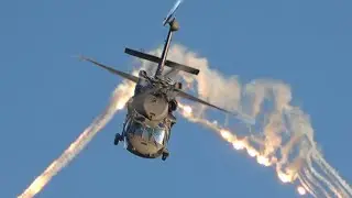 Swedish Armed Forces Black Hawk Takes a Dazzling Flight Over Sanicole Airshow 2024 - 4K