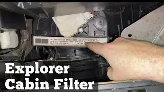 2011 - 2019 Ford Explorer Cabin Air filter - How To Change Remove Replace - A/C AC Filter Location