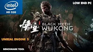 Black Myth Wukong Intel HD 520 Low End PC | Benchmark Tool - Dxvk Custom